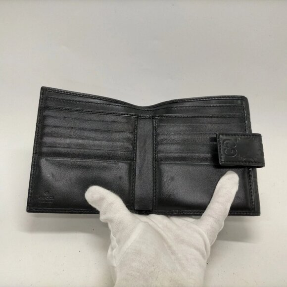 Gucci Wallet Black Leather 200-082425 - Picture 5 of 9